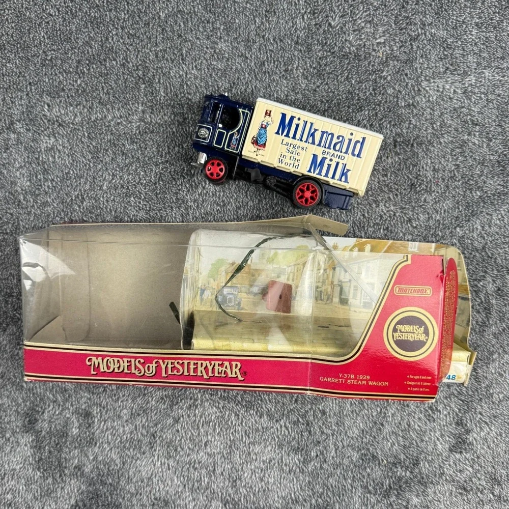Vintage Matchbox‎ Yesteryear Y37 Milkmaid 1929 Garrett Steam Wagon Diecast Truck